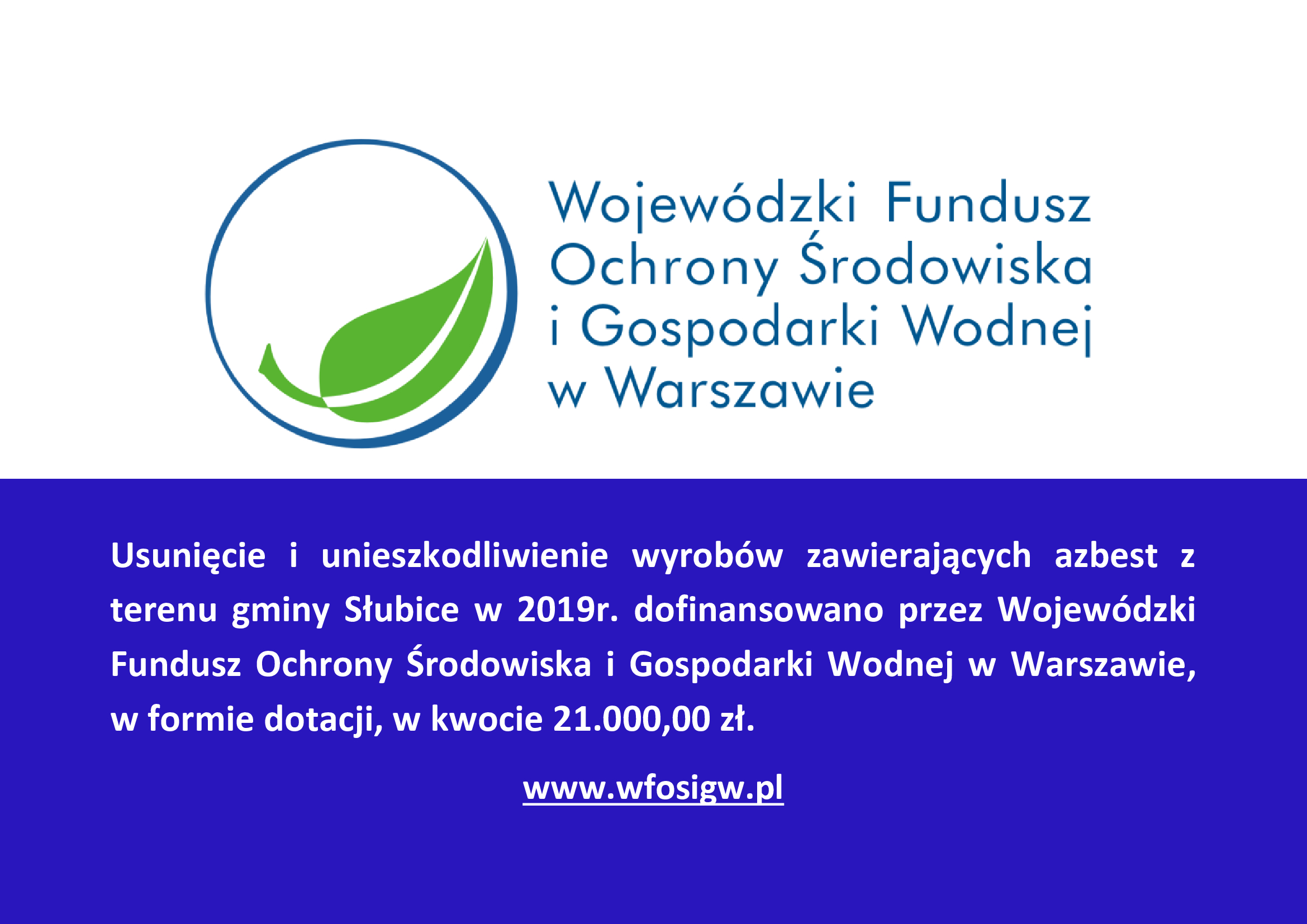 Dofinansowanie na usunięcie wyrobów zawierających azbest