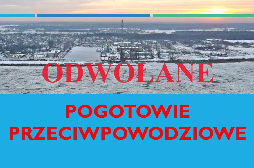 Pogotowie przeciwpowodziowe odwołane