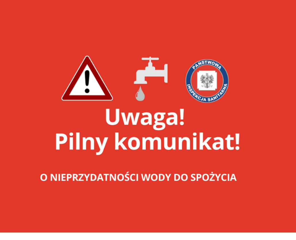 Uwaga! Woda nieprzydatna do spożycia