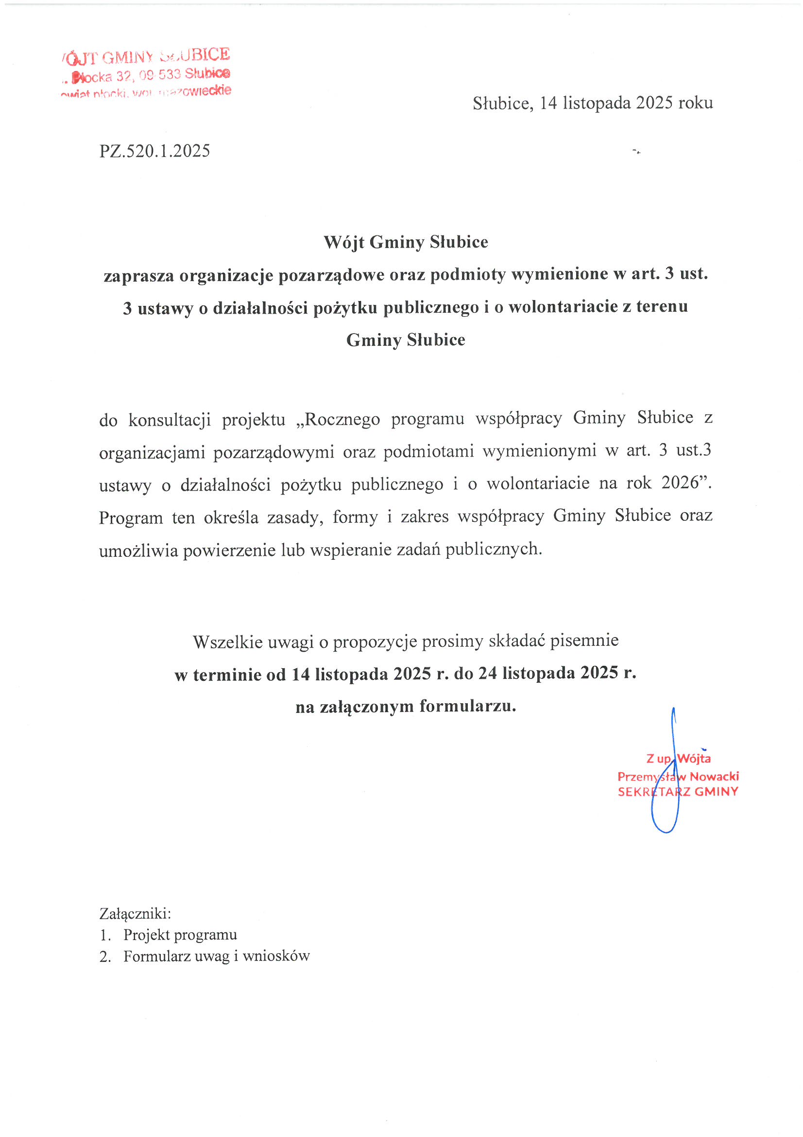 Zaproszenie dla organizacji pozarządowych