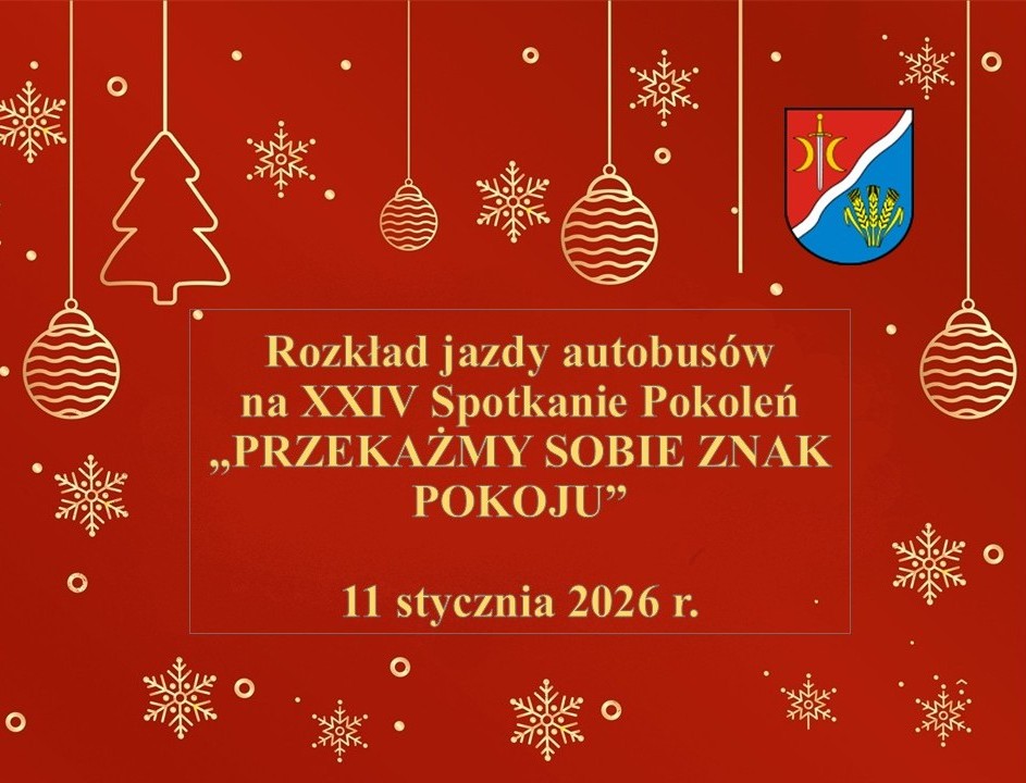 Rozkład jazdy autobusów - 11 stycznia 2026 r.