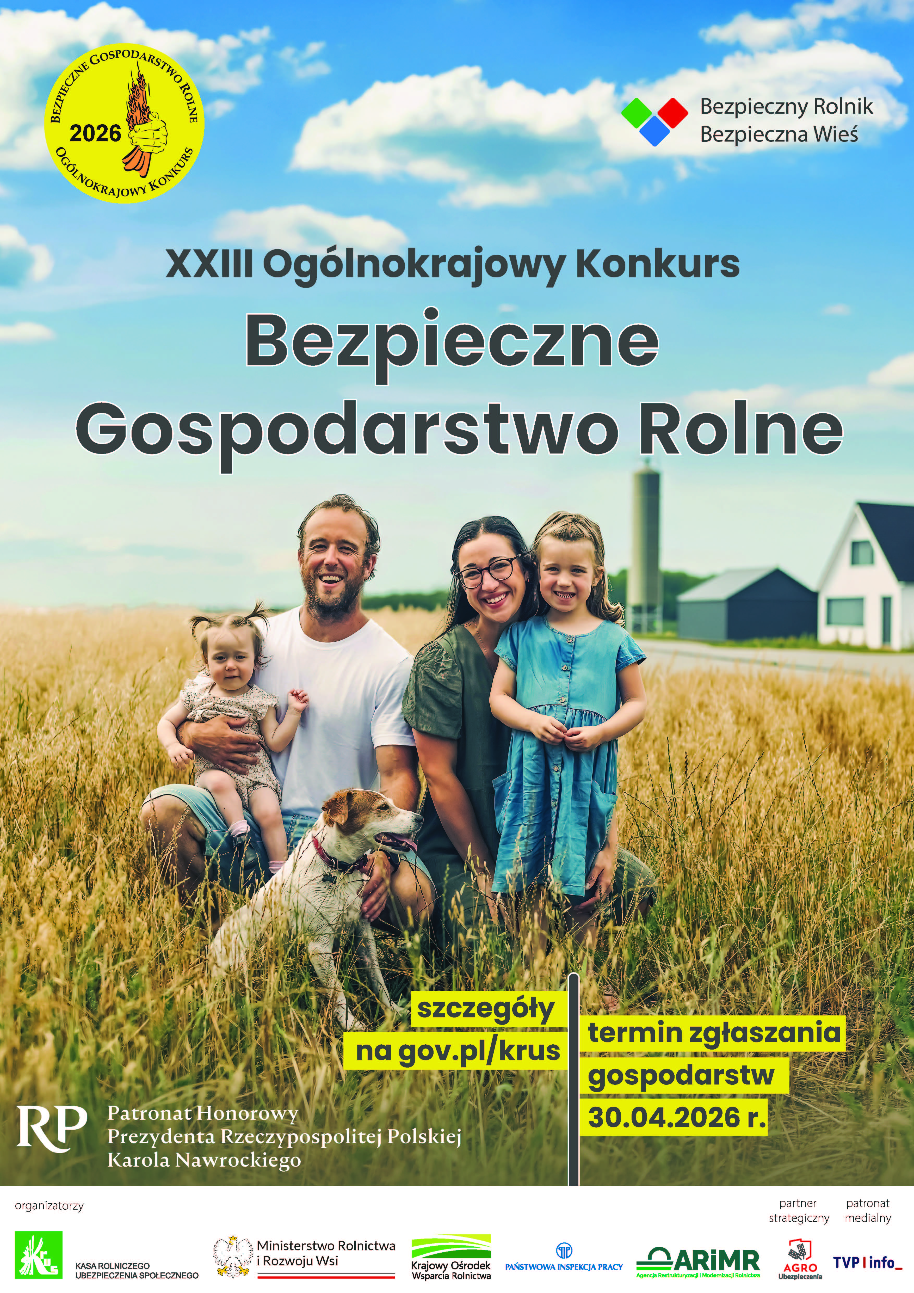 XXIII Ogólnokrajowy Konkurs Bezpieczne Gospodarstwo Rolne
