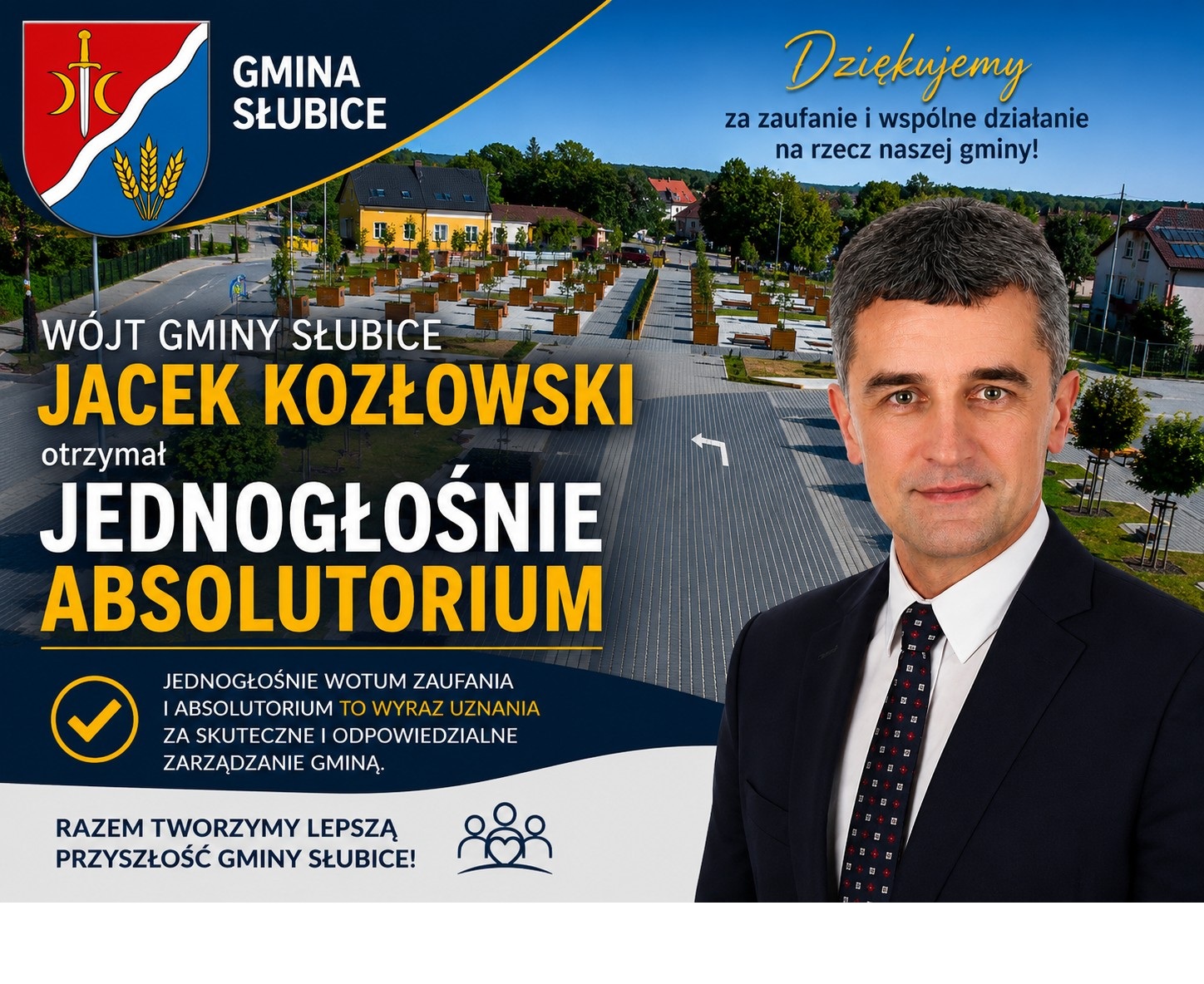 Absolutorium i wotum zaufania dla wójta Gminy Słubice