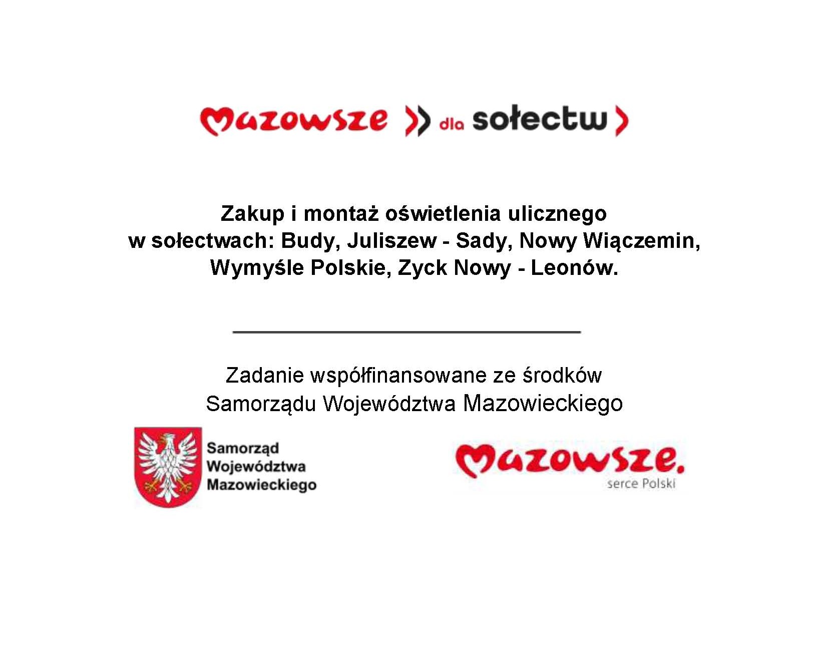 Zakup i montaż oświetlenia ulicznego